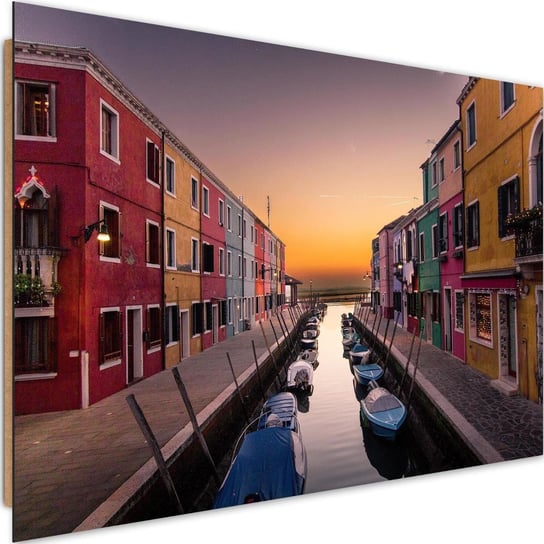 Obraz dekoracyjny FEEBY, NA ŚCIANĘ Wenecja Kanał Miasto Włochy 90x60 Feeby