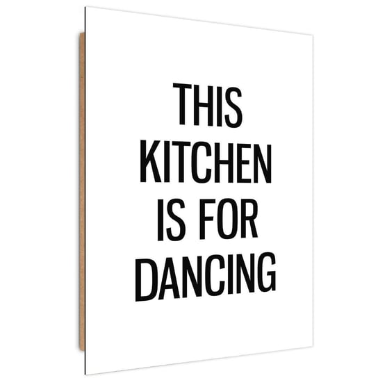 Obraz dekoracyjny FEEBY, Napis Kuchnia tańca 60x90 Feeby