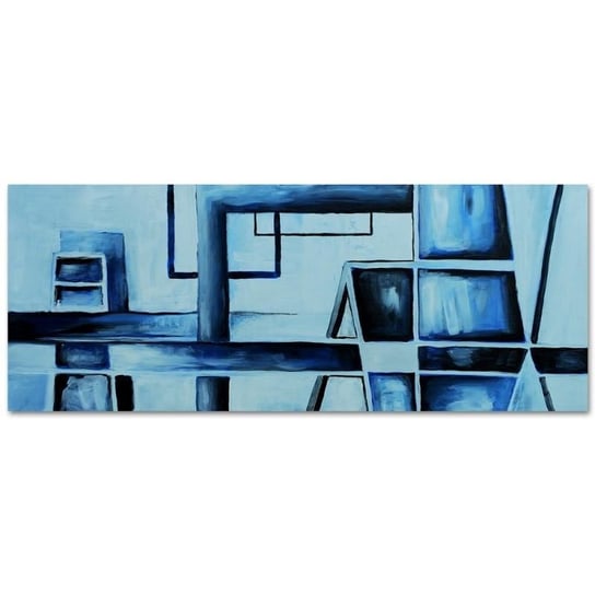 Obraz dekoracyjny FEEBY, Niebieska Abstrakcja 140x45 Feeby