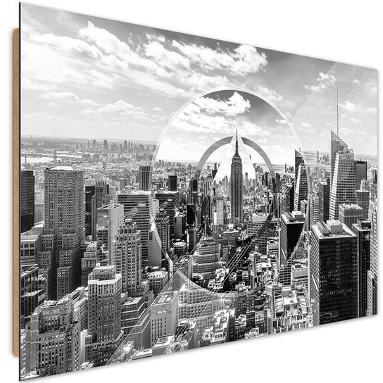 Obraz dekoracyjny FEEBY, Nowy Jork czarno biały 60x40 Feeby