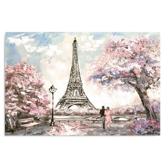 Obraz dekoracyjny FEEBY, Paryż Wieża Eiffla Pastele 100x70 Feeby