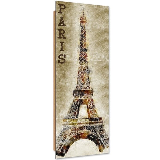 Obraz dekoracyjny FEEBY, Paryż Wieża Eiffla Vintage 25x70 Feeby