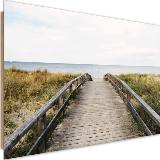 Obraz dekoracyjny FEEBY, Pomost Plaża Morze 90x60 Feeby