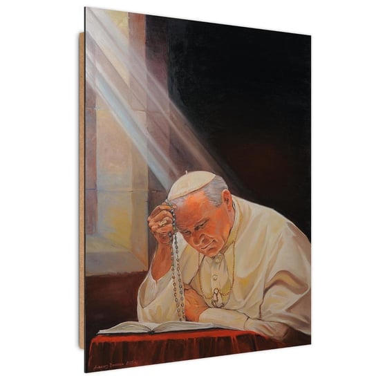Obraz dekoracyjny FEEBY, REPRODUKCJA Papież Jan Paweł II 80x120 Feeby