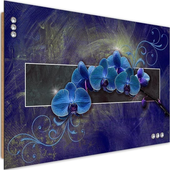 Obraz dekoracyjny FEEBY, Storczyki Kwiat Błękitny 60x40 Feeby