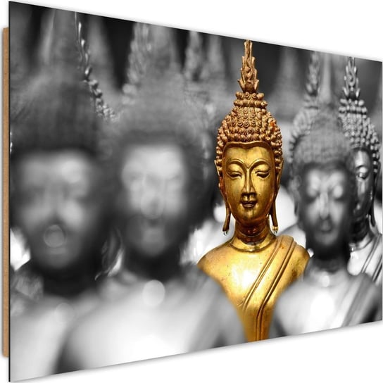 Obraz dekoracyjny FEEBY, Złoty Buddha, ZEN SPA 90x60 Feeby
