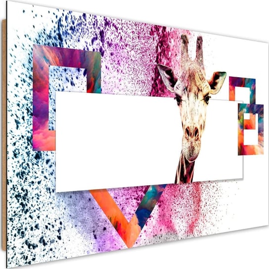 Obraz dekoracyjny FEEBY, Żyrafa Zwierzęta 60x40 Feeby