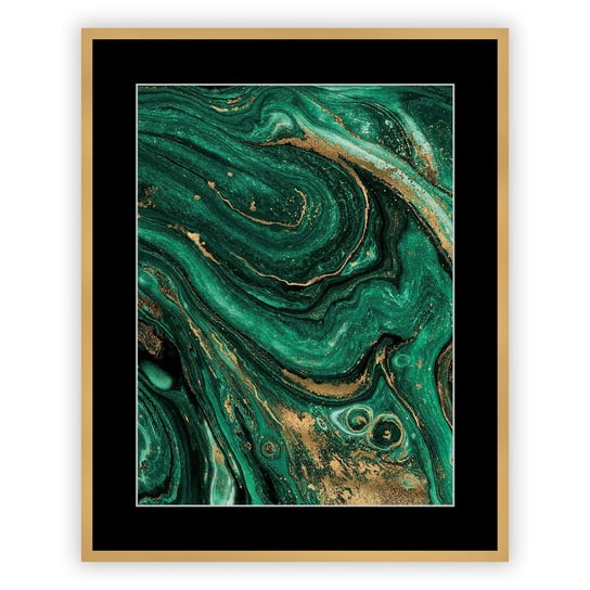 Obraz DEKORIA Abstract II, czarno-zielony, 40x50 cm Dekoria
