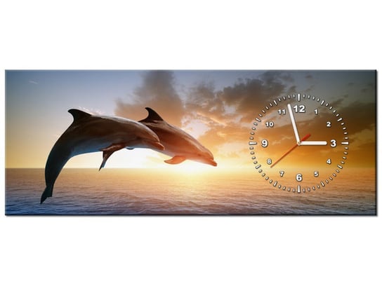 Obraz, Delfiny, 1 element, 100x40 cm Oobrazy