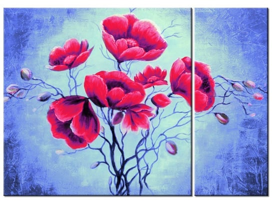 Obraz Delikatność czerwieni, 2 elementy, 70x50 cm Oobrazy