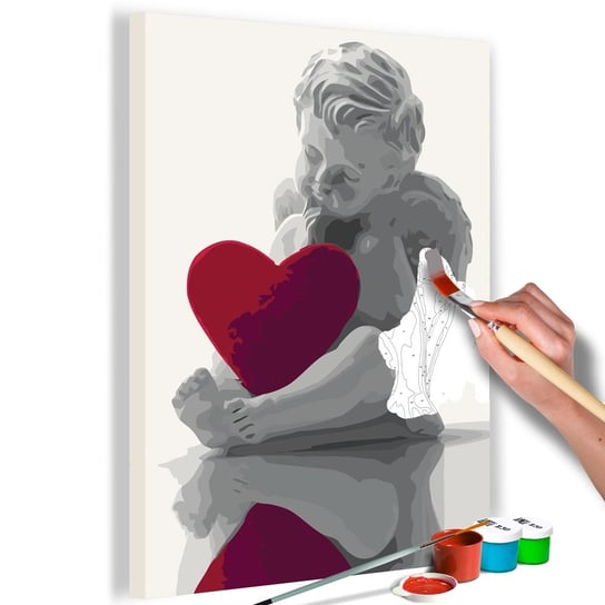 Obraz do malowania: Amorek z sercem 40x60 cm zakup.se