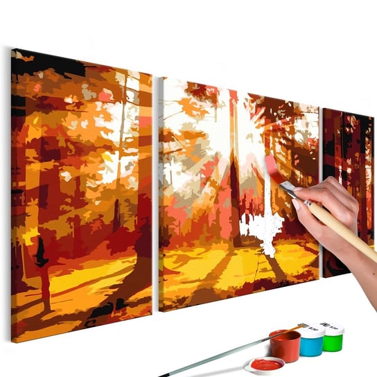Obraz do malowania: Jesienny las 80x50 cm zakup.se