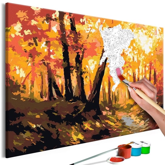 Obraz do malowania: Malowany kolorowy las, 60x40 cm zakup.se
