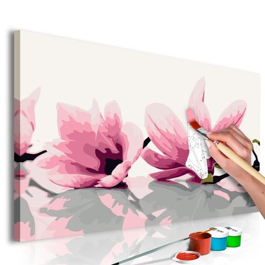 Obraz do malowania: Malownicze różowe magnolie, 60x40 cm zakup.se