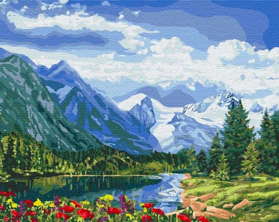 Obraz do malowania po numerach - Alpy, 40x50 cm / Ideyka Ideyka