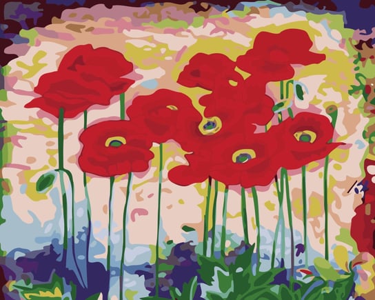 Obraz do malowania po numerach - Kwiaty maki (R-208) ) HEDO