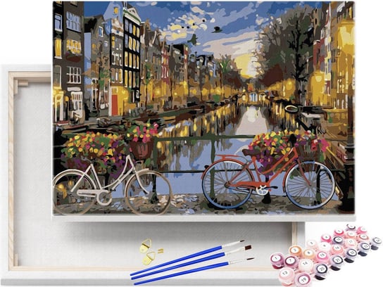 Obraz do Malowania po numerach Ulicami Amsterdamu / beliart beliart