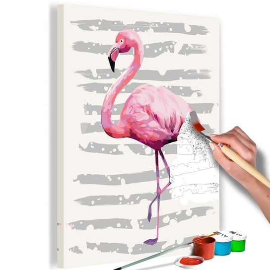 Obraz do malowania: Różowy flaming 40x60 cm zakup.se