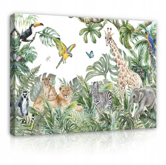 Obraz Do Pokoju Dziecka Zwierzęta Dżungla 100x70 Consalnet