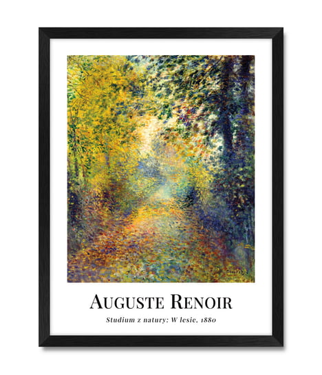 Obraz do salonu drzewa las krajobraz pejzaż reprodukcja Auguste Renoir 32x42 cm iWALL studio