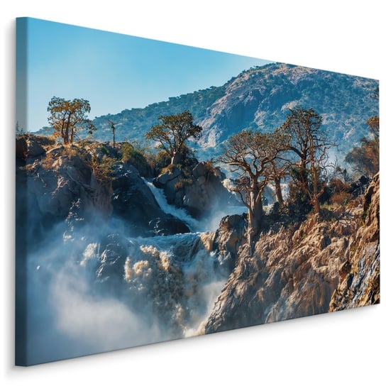 Obraz Do Salonu DRZEWA Wodospad Natura Krajobraz 3D 120cm x 80cm Muralo