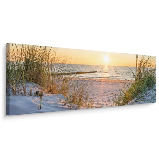 Obraz Do Salonu PLAŻA Morze Zachód Słońca Panorama Pejzaż 145cm x 45cm Muralo