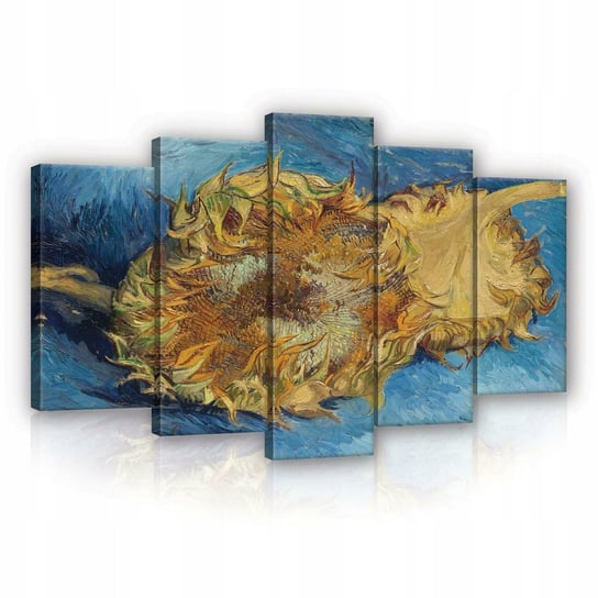 Obraz Do Sypialni Salonu Na Płótnie 5 Części Vincent Van Gogh Słoneczniki Duży 5Cz 100X60 Consalnet