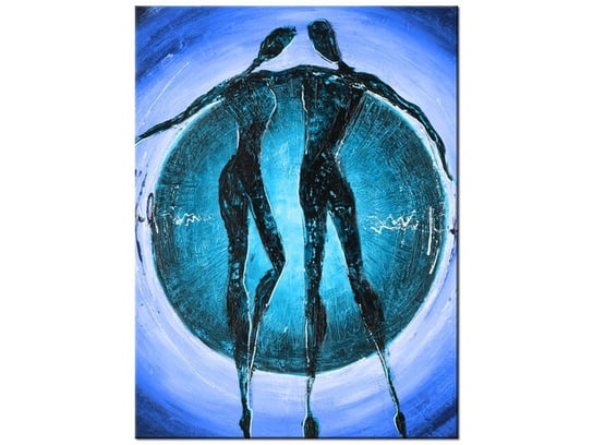 Obraz Do tanga trzeba dwojga w niebieskim, 30x40 cm Oobrazy