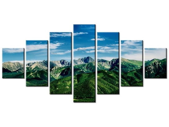 Obraz Dolina w Tatrach, 7 elementów, 210x100 cm Oobrazy