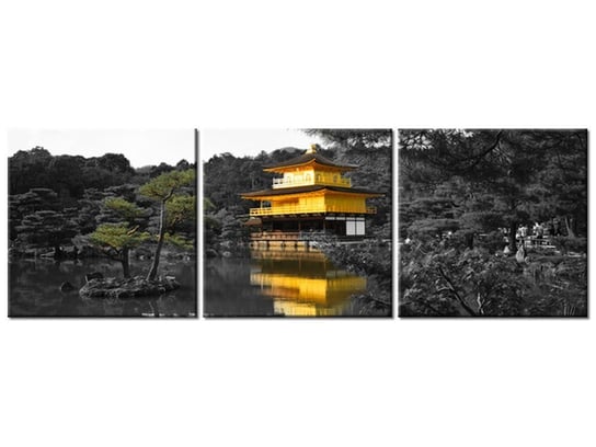 Obraz Dom i Bonzai - Mith Huang, 3 elementy, 120x40 cm Oobrazy