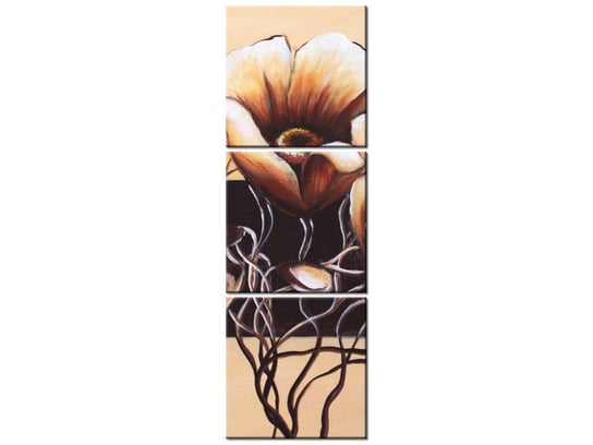 Obraz Dostojne kwiaty, 3 elementy, 30x90 cm Oobrazy