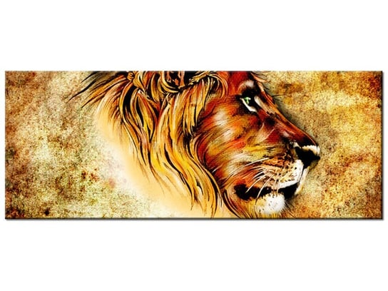 Obraz Dostojny lew, 100x40 cm Oobrazy