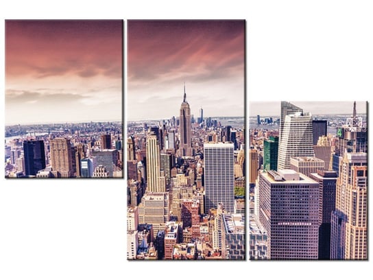 Obraz Drapacze chmur w NY, 3 elementy, 90x60 cm Oobrazy