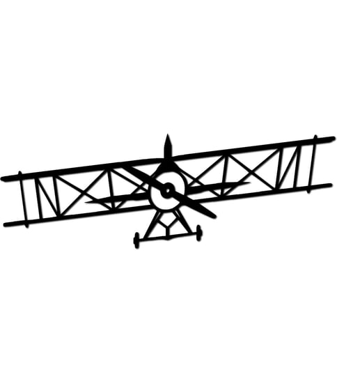 Obraz Drewniany Dekoracja Loft 100cm x 33.2cm -  Samolot Oldschool Inna marka