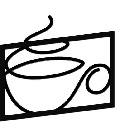 Obraz Drewniany Dekoracja Loft 80cm x 70cm -  Kącik kawowy kawa Inna marka