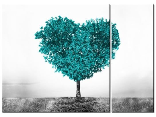 Obraz Drzewko miłości, 2 elementy, 70x50 cm Oobrazy