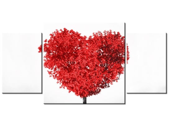 Obraz Drzewko miłości, 3 elementy, 80x40 cm Oobrazy