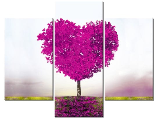 Obraz Drzewko miłości, 3 elementy, 90x70 cm Oobrazy