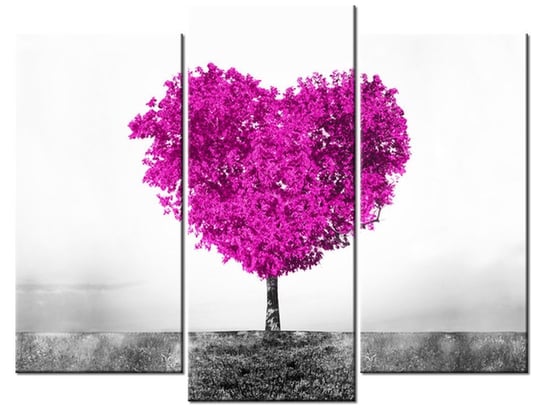 Obraz Drzewko miłości, 3 elementy, 90x70 cm Oobrazy