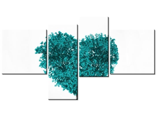 Obraz Drzewko miłości, 4 elementy, 100x55 cm Oobrazy