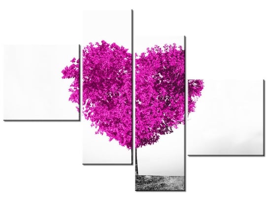 Obraz Drzewko miłości, 4 elementy, 100x70 cm Oobrazy