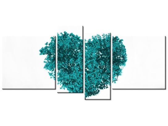 Obraz Drzewko miłości, 4 elementy, 120x55 cm Oobrazy