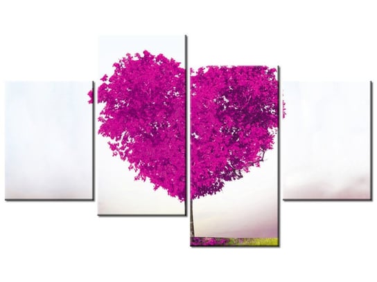Obraz Drzewko miłości, 4 elementy, 120x70 cm Oobrazy
