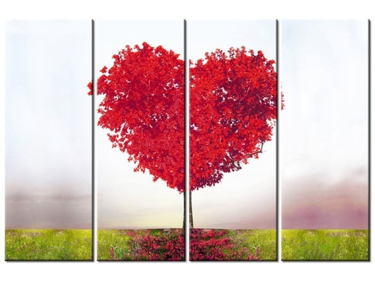 Obraz Drzewko miłości, 4 elementy, 120x80 cm Oobrazy