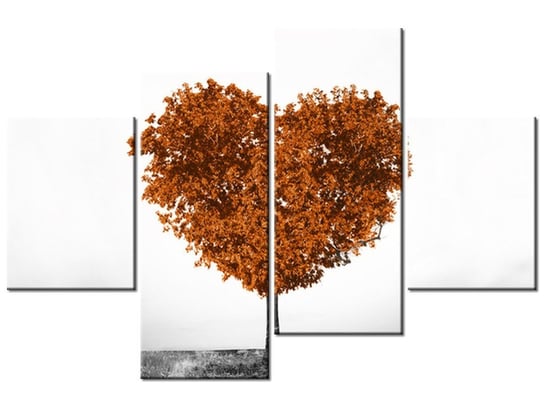 Obraz Drzewko miłości, 4 elementy, 120x80 cm Oobrazy