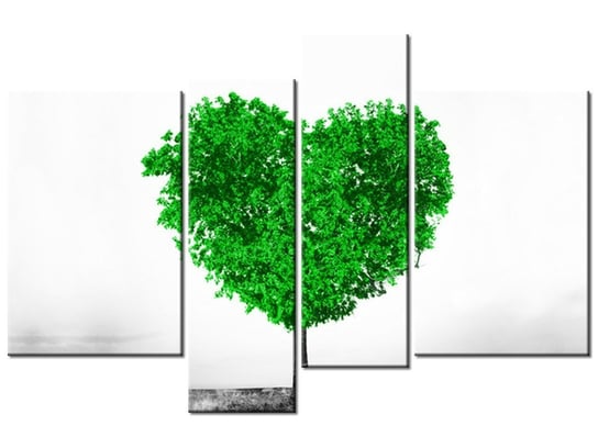 Obraz Drzewko miłości, 4 elementy, 130x85 cm Oobrazy