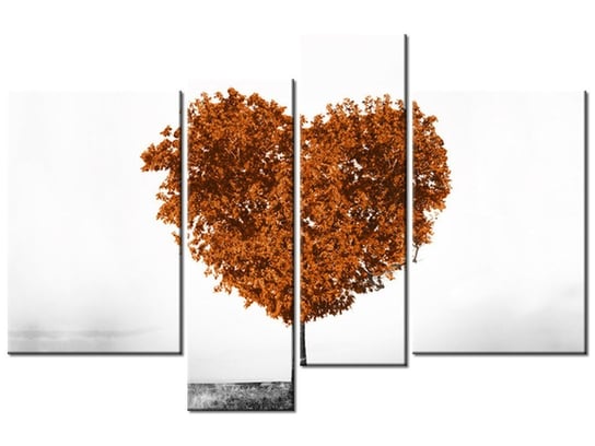 Obraz Drzewko miłości, 4 elementy, 130x85 cm Oobrazy