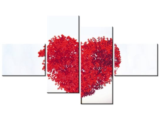 Obraz Drzewko miłości, 4 elementy, 140x80 cm Oobrazy
