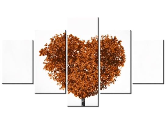 Obraz Drzewko miłości, 5 elementów, 125x70 cm Oobrazy