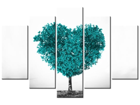 Obraz Drzewko miłości, 5 elementów, 150x100 cm Oobrazy